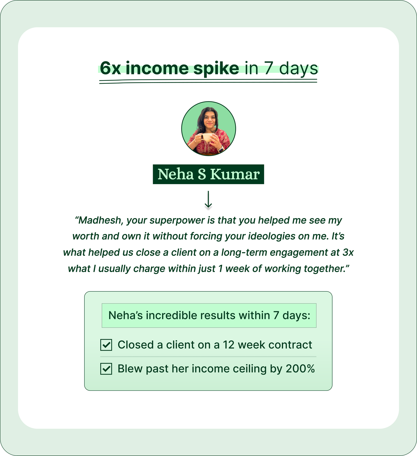 Neha's Results